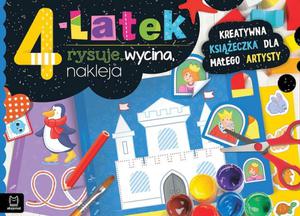 Ksieczka 4-latek rysuje, wycina, nakleja. Kreatywna ksieczka dla maego artysty - 2878903151