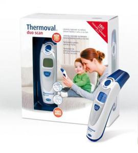 Termometr na podczerwie Thermoval Duo Scan do pomiaru temperatury w uchu i na czole - 2833548324