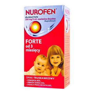 Nurofen dla dzieci Forte 200 mg / 5 ml zawiesina doustna o smaku truskawkowym 100 ml - 2833548817