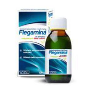 Flegamina 4 mg / 5 ml syrop mitowym bez cukru 120 ml - 2833548942