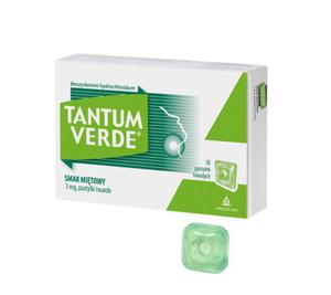 Tantum Verde 3 mg 30 pastylek do ssania o smaku mitowym - 2853808419