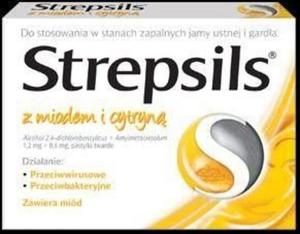 Strepsils miodowo - cytrynowy 24 tabletki do ssania - 2833544505