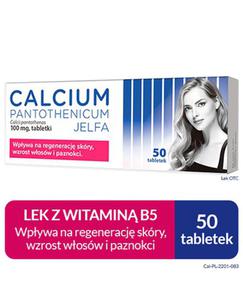 Calcium pantothenicum 100 mg 50 tabletek - 2833544956