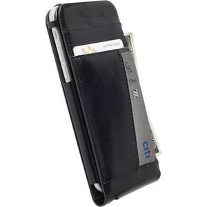 Krusell Flip Wallet Kalmar [Black], Skrzane etui & portfel dla iPhone 6/6s - 2825286380