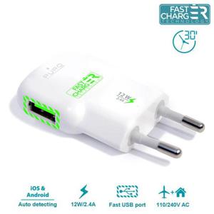 PURO Mini Travel Fast Charger [White], adowarka sieciowa USB 2.4A - 2841639385