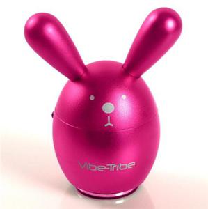 Vibe-Tribe Bunny [Magenta], Gonik wibracyjny z radiem i czytnikiem kart Micro-SD - 2825286863