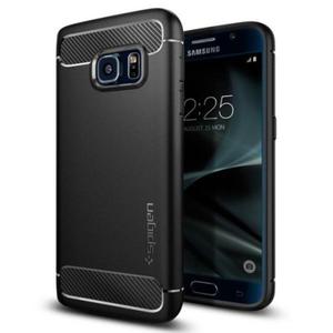 Spigen Rugged Armor [Black], Lekkie etui z karbonem dla Galaxy S7 - 2825287264