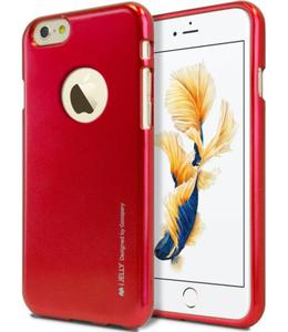 Mercury/Goospery i-Jelly Metal Case [Red], Pokrowiec silikonowy dla iPhone 6/6S