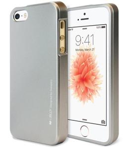 Mercury/Goospery i-Jelly Metal Case [Grey], Pokrowiec silikonowy dla iPhone SE/5/5S - 2853114832