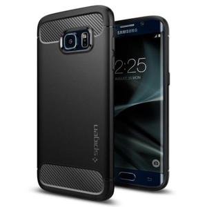 Spigen SGP Rugged Armor [Black], Lekkie etui z karbonem dla Galaxy S7 Edge - 2839119319