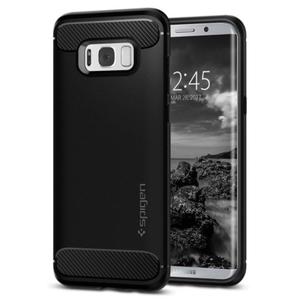 Spigen SGP Rugged Armor [Black], Lekkie etui z karbonem dla Galaxy S8 Plus - 2849398898