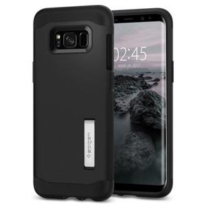 Spigen SGP Slim Armor [Black], Etui & stojaczek dla Galaxy S8 - 2849398917