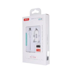 XO Car Charger/ adowarka samochodowa TZ08 2USB Lightning 2,1A Biaa - 2860780134