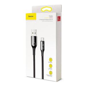 BASEUS kabel LIGHTNING C-shaped 2,4A/1m Czarny / Black - 2860780205