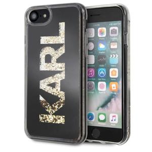 Karl Lagerfeld iPhone 7/8 SE 2020 czarny/black hard case Karl LOGO Glitter - 2866003751