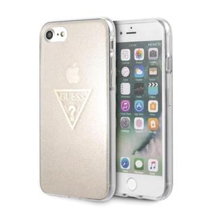 Guess iPhone SE 2022 / SE 2020 / 8/ 7 gold/zoty Hard Case Glitter Triangle - 2870614164