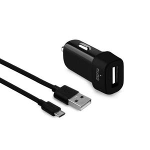 PURO Mini Car Charger MICRO USB [Black], adowarka samochodowa - 2871092185