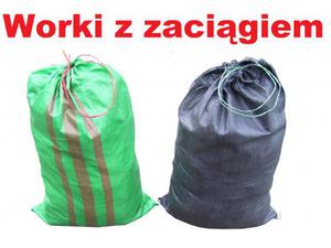 WOREK WORKI zielony GRUZ ZBOE WGIEL Z ZACIGIEM 30kg 100 szt - 2847284756