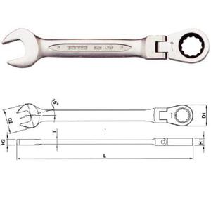 TENGTOOLS KLUCZ PASKO-OCZKOWY ZAPADKOWY PRZEGUBOWY 15MM - 2822054338