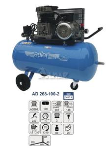 ADLER AD 268-100-2 FIAC SPRʯARKA DWUCYLINDROWA, KOMPRESOR 3630.4 - 2822063336