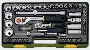 PROXXON ZESTAW Z GRZECHOTKAMI 1/2" i 1/4" I NASADKAMI CALOWYMI PR23294 - 2822052841