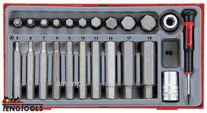 TENGTOOLS ZESTAW NASADEK TRZPIENIOWYCH Z GROTAMI HEX 1/2" TTHEX23 - 68850106 - 2822053483