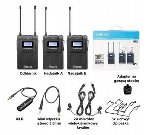 Bezprzewodowy System Mikrofonowy BOYA BY-WM8 Pro-K2 ORYGINA - 2867028917