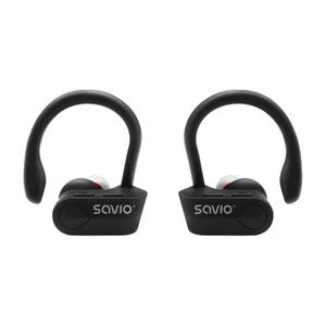 Suchawki bezprzewodowe SAVIO TWS-03 (bluetooth; bezprzewodowe, Bluetooth; z wbudowanym mikrofonem; kolor czarny - 2875164530