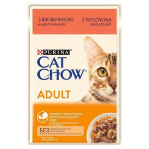 Purina CAT CHOW ADULT Woowina i Bakaan w galaretce - mokra karma dla kota - saszetka 85 g - 2876150708