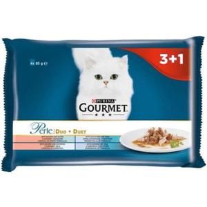 GOURMET PERLE DUO Duet Rybny - mokra karma dla kota 4x85g - 2875939749