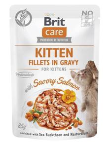 Care Cat Kitten Savory Salmon Pouch - mokra karma dla kota - 85 g - 2875840366