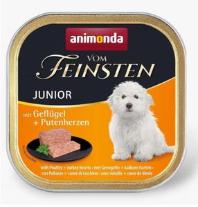 Vom Feinsten Junior drb i serca indyka - mokra karma dla szczenit - 150g - 2878090145