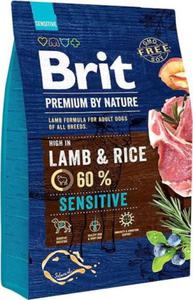 PREMIUM BY NATURE Sensitive Lamb & Rice - sucha karma z jagnicin i ryem dla psa - 3 kg - 2876150831