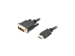 Kabel Lanberg CA-HDDV-10CC-0030-BK (HDMI M - DVI-D (18+1) M; 3m; kolor czarny) - 2875940259