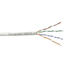 Kabel Emiter Net UTP (U/UTP) kat.5e 350MHz, drut, standard, szary - 2878650508