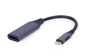 ADAPTER USB TYP-C DO HDMI NA KABLU SZARY, 15CM - 2878455484