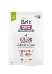 Care Dog Sustainable Junior Large Breed Chicken & Insect - sucha karma dla psa - 3 kg - 2878654083