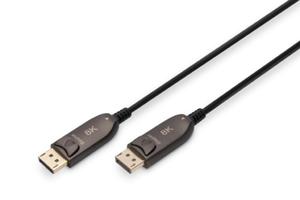 KABEL POCZENIOWY HYBRYDOWY AOC DISPLAYPORT 1.4 8K60HZ UHD DP/DP M/M CZARNY 20M AK-340107-200-S - 2878654332