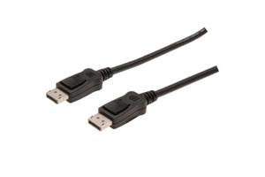 Kabel DP/DP M/M z zatrzaskami czarny 1m DisplayPort 4K 60Hz UHD - 2878770519