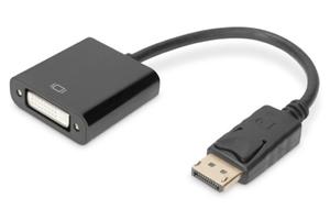 Kabel DP/DVI-I (24+5) M/ z zatrzaskiem cz. 0,15m Displayport 1080p 60Hz FHD - 2878770528