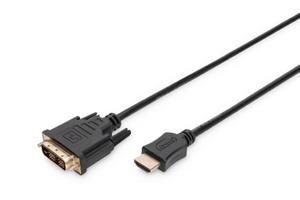 Kabel adapter HDMI 1.4 High Speed 1080p60Hz FHD HDMI A/DVI-D (18+1) M/M czarny 2m - 2878770531