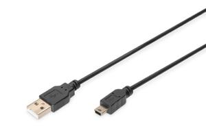 Kabel USB A/miniUSB B (5pin) M/M "Canon" cz. 1,8m USB 2.0 HighSpeed - 2878770631