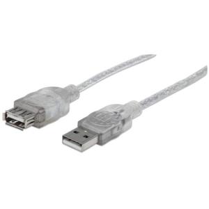 PRZEDUACZ USB 2.0 A-A M/F 3M SREBRNY - 2878770638