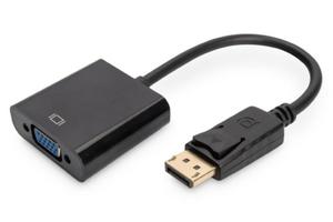 Kabel DP/DSUB15 M/ z zatrzaskiem czarny 0,15m Displayport 1080p 60Hz FHD - 2878770743