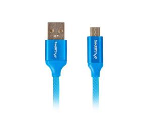 Kabel Lanberg Premium CA-USBM-20CU-0010-BL (USB 2.0 - Micro USB typu B ; 1m; kolor niebieski) - 2858741904