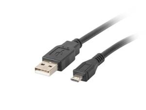 Kabel Lanberg CA-USBM-10CC-0010-BK (USB 2.0 M - Micro USB M; 1m; kolor czarny) - 2858742524