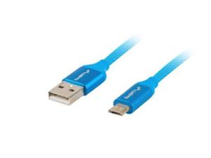 Kabel Lanberg Premium CA-USBM-20CU-0018-BL (USB 2.0 - Micro USB typu B ; 1,8m; kolor niebieski) - 2858742610
