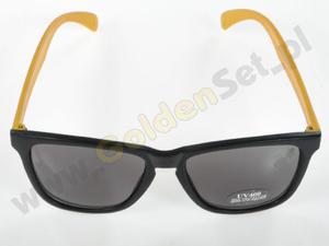 Okulary Majesty M+ Shades Matt Black Yellow / Smoke Lens - 2823104401