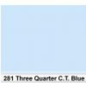 Lee 281 Three Quarter C.T.Blue 3/4 filtr barwny folia - arkusz 50 x 60 cm - 2822485149