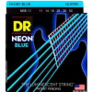 DR NEON Hi-Def Blue - struny do gitary elektrycznej, Heavy, .011-.050 - 2877420325